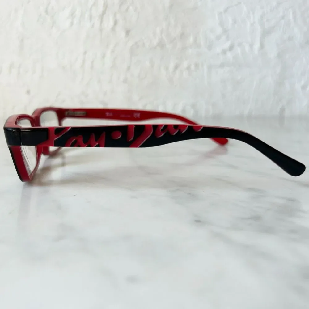 Ray-Ban Junior Kids Eyeglass Frames 1535 Lot of 2 Red/Black+Blue/Green 48-16-130